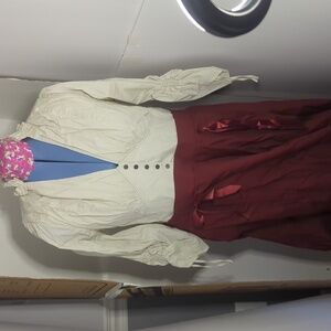 Torrid Halloween costume poplin steampunk dress